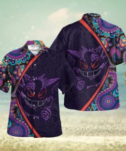 Gengar Paisley Pattern Design Hawaiian Shirt and Short