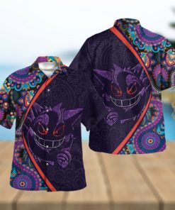 Gengar Paisley Pattern Design Hawaiian Shirt and Short