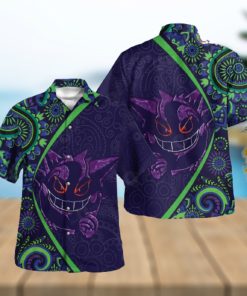 Gengar Paisley Pattern Special Ver 2 Design Hawaiian Shirt and Short