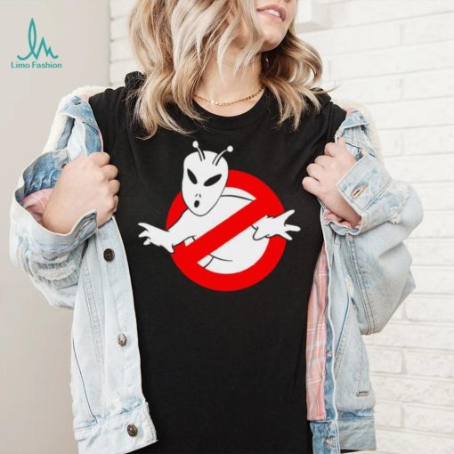 Ghostbuster X Alien Alienbusters logo shirt