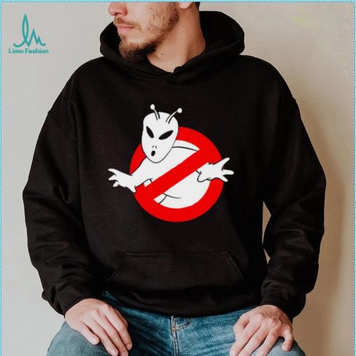 Ghostbuster X Alien Alienbusters logo shirt