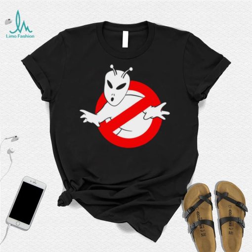 Ghostbuster X Alien Alienbusters logo shirt