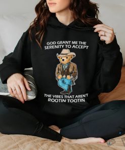 God Grant Me The serenity To Accept The Vibes Serenity Bear Shirt