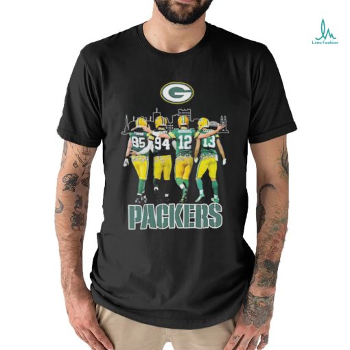 Green Bay Packers Team Players Skyline Signatures Shirt