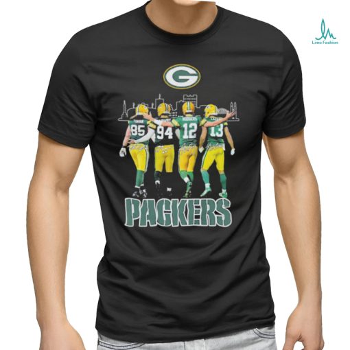 Green Bay Packers Team Players Skyline Signatures Shirt