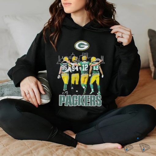 Green Bay Packers Team Players Skyline Signatures Shirt