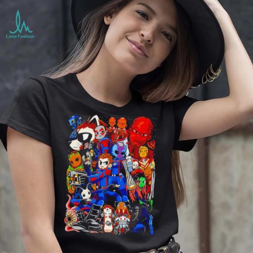 Guardians of the Galaxy vol 3 Galactic Pilgrim characters cartoon shirt