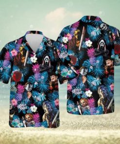 Halloween Horror Villians Hawaiian Shirt 1