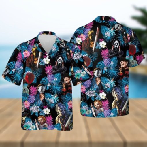 Halloween Horror Villians Hawaiian Shirt 1