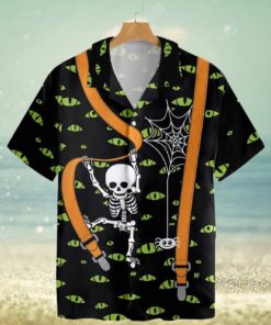 Halloween Skeleton And Monster Eyes Trending Hawaiian Shirt