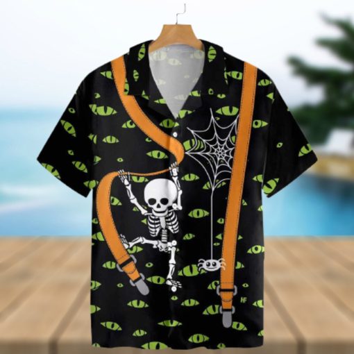 Halloween Skeleton And Monster Eyes Trending Hawaiian Shirt