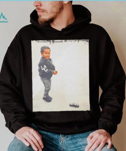 Hamilton baby with toy photo shirt