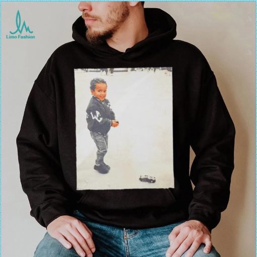 Hamilton baby with toy photo shirt