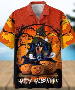 Happy Halloween Dachshund Dog Hawaiian Shirt