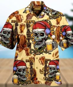 Hawaiian Aloha Shirts Skull Lets Party