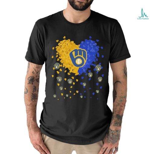 Hearts Love Milwaukee Brewers 2023 Shirt