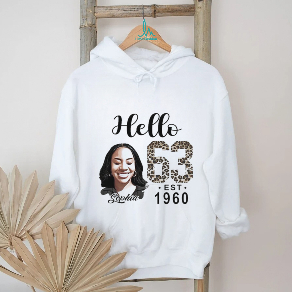Hello 63 Est 1960 Sophia Shirt Hello 63 Est 1960 Sophia Shirt