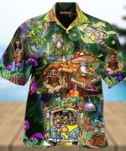 Hippie 3D Funny Hawaiian Shirt