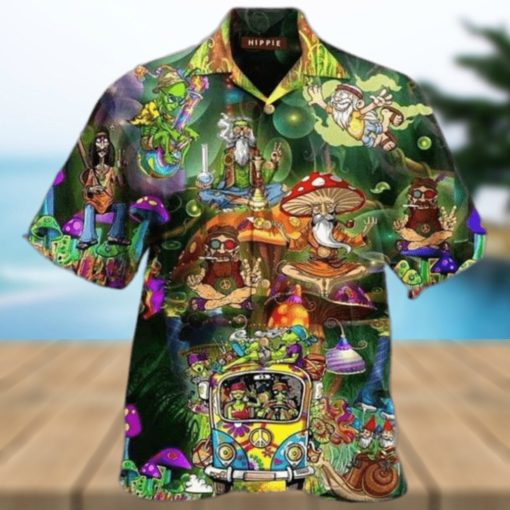 Hippie 3D Funny Hawaiian Shirt