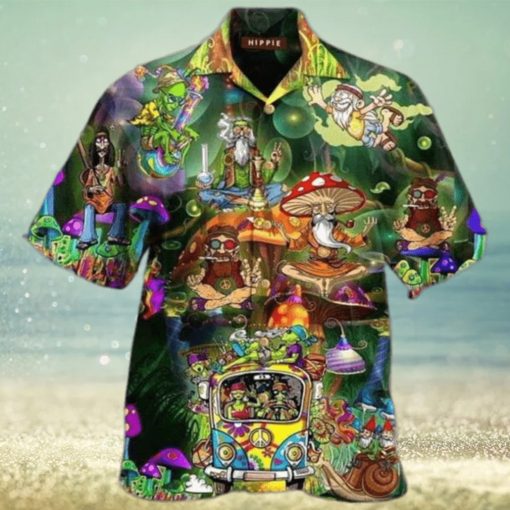 Hippie 3D Funny Hawaiian Shirt