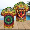 Hippie Husky Dog Colorful Aloha 3D Funny Hawaiian Shirt