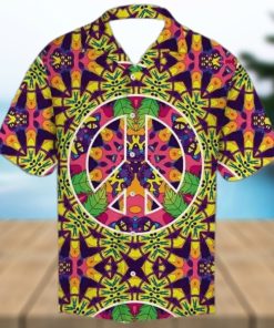 Hippie Peace Freaks Cats 3D Funny Hawaiian Shirt