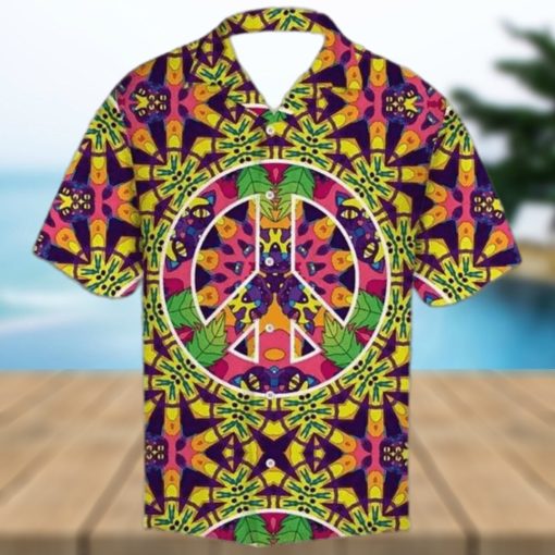 Hippie Peace Freaks Cats 3D Funny Hawaiian Shirt