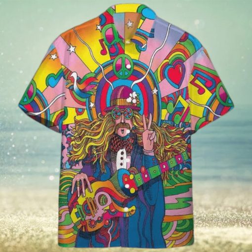 Hippie Psychedelic 3D Funny Hawaiian Shirt