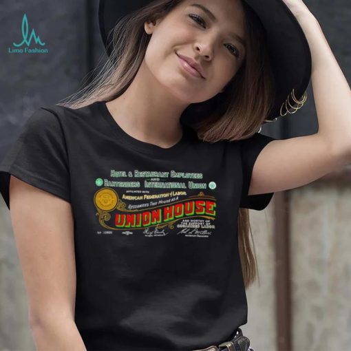 Hotel and Restaurant Employees and Bartenders International Union American Federation of Labor Union House logo shirt
