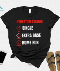 Hydration Station single extra base home run logo shirt