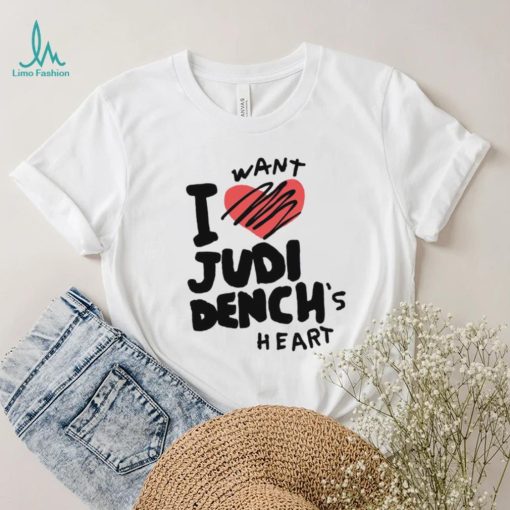 I want Judi Dench’s heart art shirt