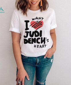 I want Judi Dench’s heart art shirt