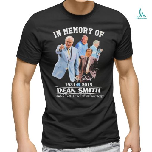 In Memory Of 1931 – 2015 Dean Smith Thank You For The Memories T Shirt