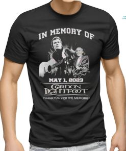 In Memory Of May 1, 2023 Gordon Lightfoot Thank You For The Memories T Shirt