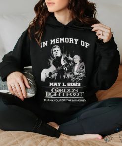 In Memory Of May 1, 2023 Gordon Lightfoot Thank You For The Memories T Shirt