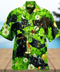 Irish Black Cat So Cute St. Patrick_S Day Hawaiian Shirt