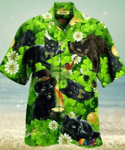 Irish Black Cat So Cute St. Patrick_S Day Hawaiian Shirt