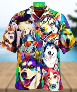 It_S A Husky Not A Freaking Wolf Hawaiian Shirt