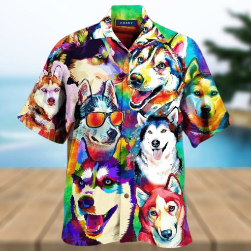 It_S A Husky Not A Freaking Wolf Hawaiian Shirt