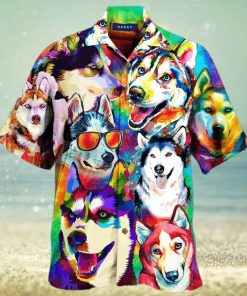 It_S A Husky Not A Freaking Wolf Hawaiian Shirt