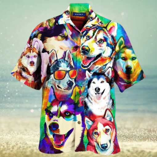 It_S A Husky Not A Freaking Wolf Hawaiian Shirt