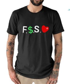J. Cole wear Dreamville Fmsl FS heart logo shirt