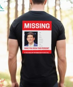 James Holzhauer Missing Have You Seen This Person If You Have Any Information Please Call Shirt