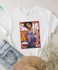 Jason Kelce Wearing Old School Isue Slam Allen Iverson Is Soul On Ice Shirt