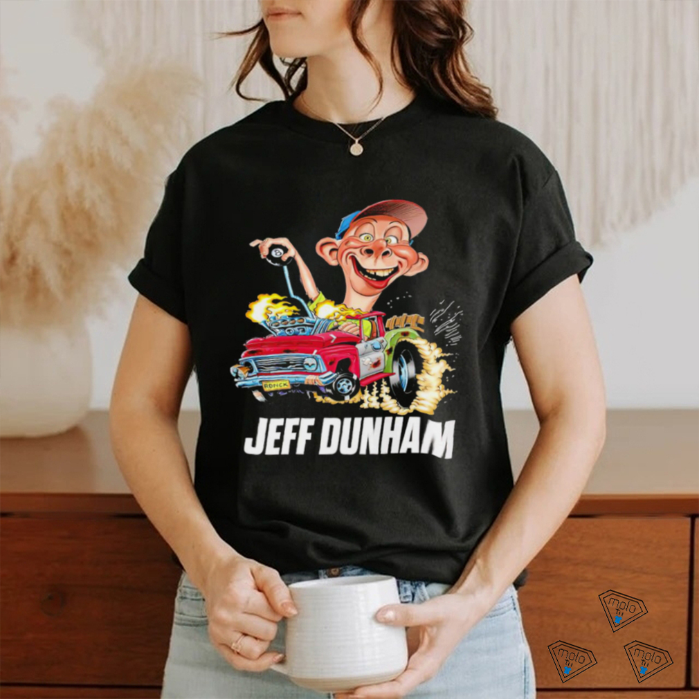 Jeff Dunham racing Bubba J Hot Rod pick up truck cartoon shirt