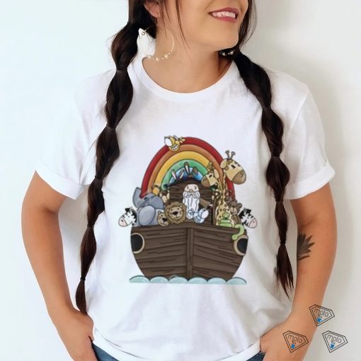 Jeff Roush Noah’s Ark And Rainbow Infant Hooded Sweatshirt