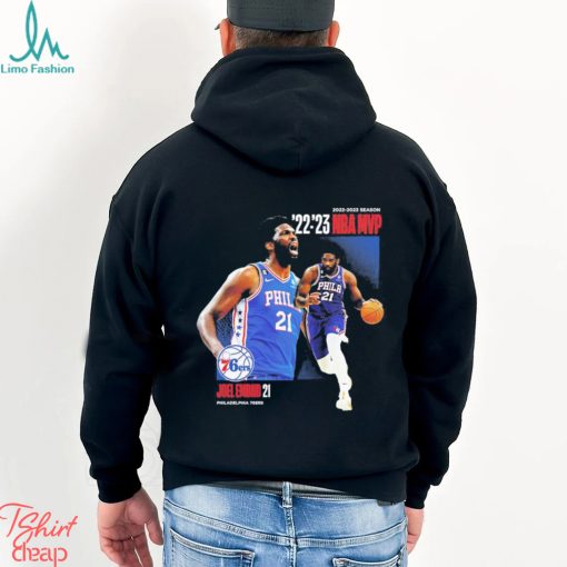 Joel Embiid Philadelphia 76ers 2023 NBA MVP Award Time Out Shirt