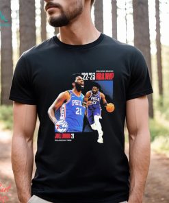 Joel Embiid Philadelphia 76ers 2023 NBA MVP Award Time Out Shirt