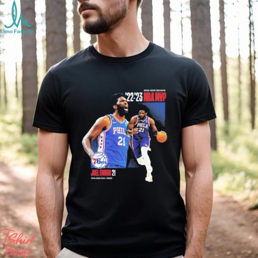 Joel Embiid Philadelphia 76ers 2023 NBA MVP Award Time Out Shirt