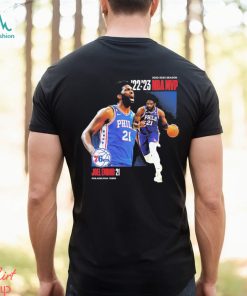 Joel Embiid Philadelphia 76ers 2023 NBA MVP Award Time Out Shirt